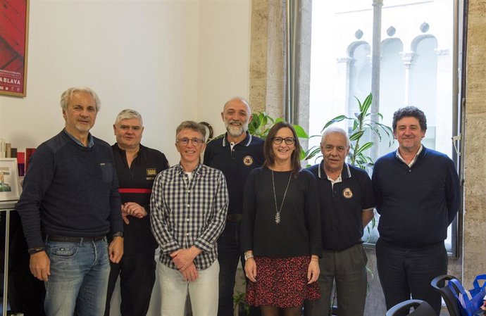 Algunos integrantes de la Asociación de Bomberos Veteranos en una imagen de archivo