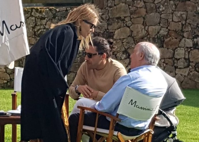 Amancio Ortega, Marta Ortega y Carlos Torretta 