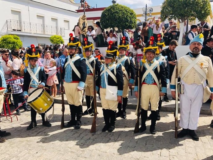 Recreación histórica del alzamiento de Riego en Las Cabezas de San Juan