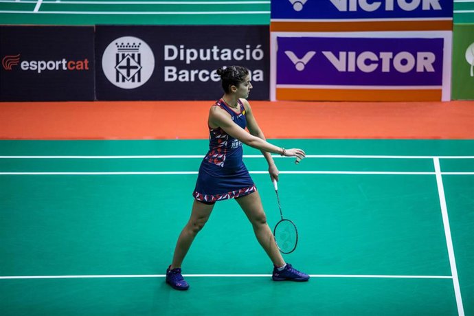 Participación de la jugadora de bádminton Carolina Marín en el Masters de España 2020 celebrado en Barcelona