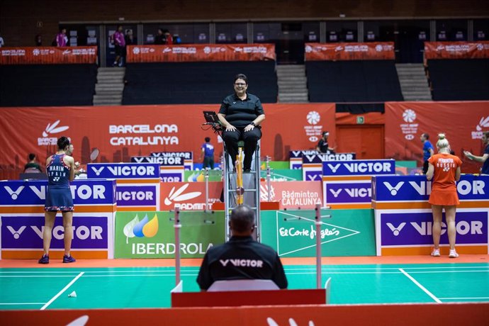 Participación de la jugadora de bádminton Carolina Marín en el Masters de España 2020 celebrado en Barcelona