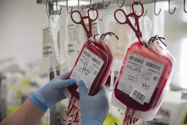 Imágenes de recurso de donaciones de sangre en el Centro de Transfusiones,Tejidos y Células de Sevilla. A 15 de Enero de 2020.