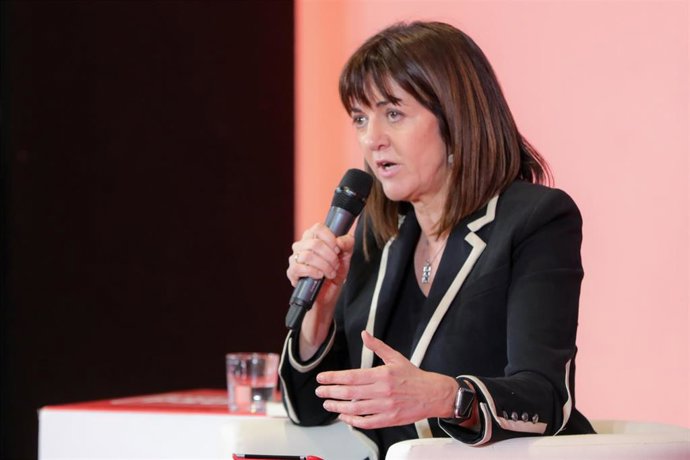 La secretaria general del PSE-EE y candidata a lehendakari, Idoia Mendia