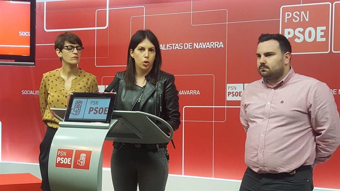 María Chivite, Adriana Maldonado y Carlos Mena.