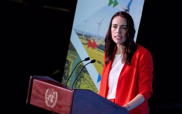 FILED - 23 September 2019, US, New York: Jacinda Ardern, Prime Minister of New Zealand, addresses participants at the UN Climate Change Conference at the United Nations. Every person entering New Zealand from Sunday will have to self-isolate for 14 days, 