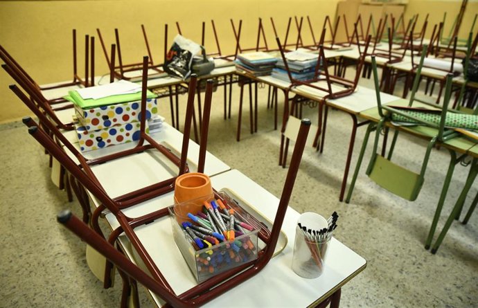 Aula de infantil en una imagen de archivo