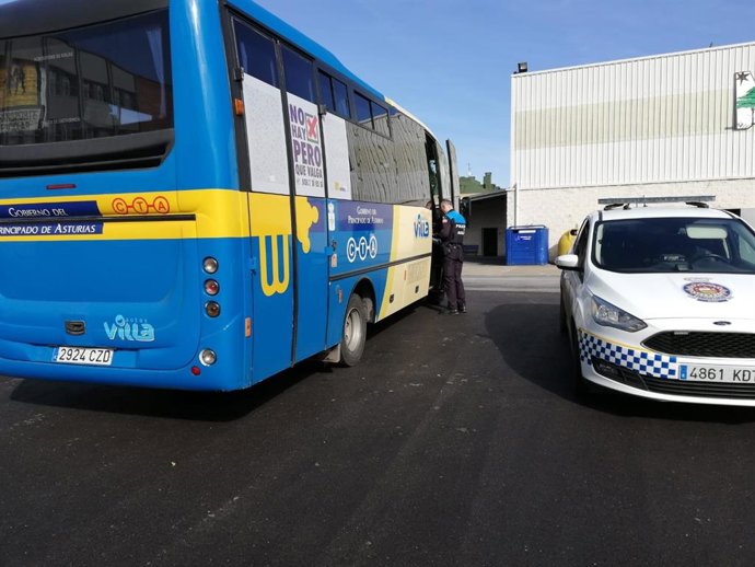 Autobús en Avilés. 