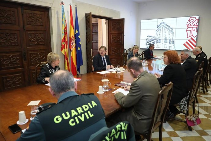 Reunión en la Generalitat Valenciana para coordinar la situación de emergencia