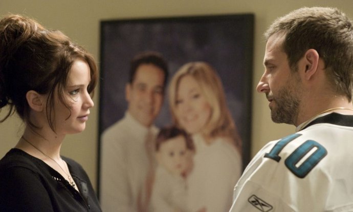 Jennifer Lawrence y Bradly Cooper, en 'El lado bueno de las cosas'