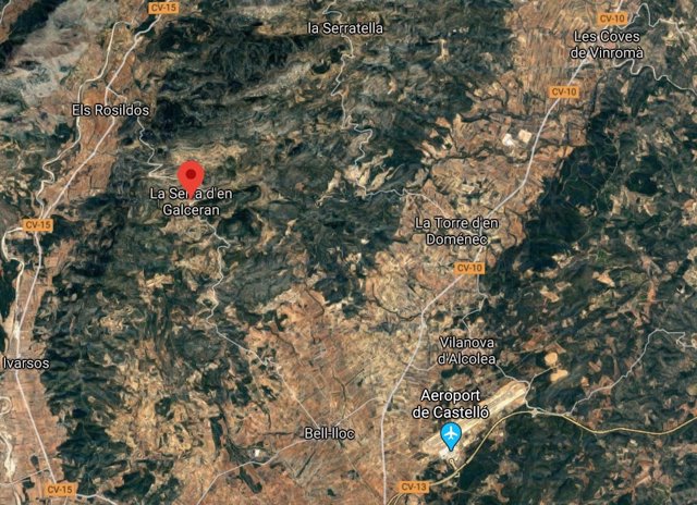 Localización de la Serra d'en Galceran