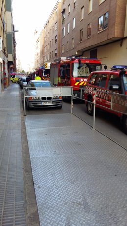 Intervención de bomberos de Castelló
