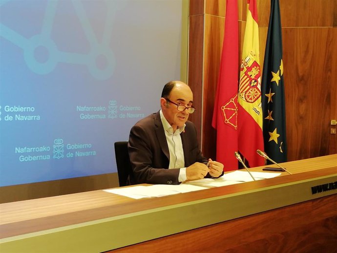 Manu Ayerdi, consejero de Desarrollo Económico y Empresarial del Gobierno de Navarra, en una imagen de archivo.