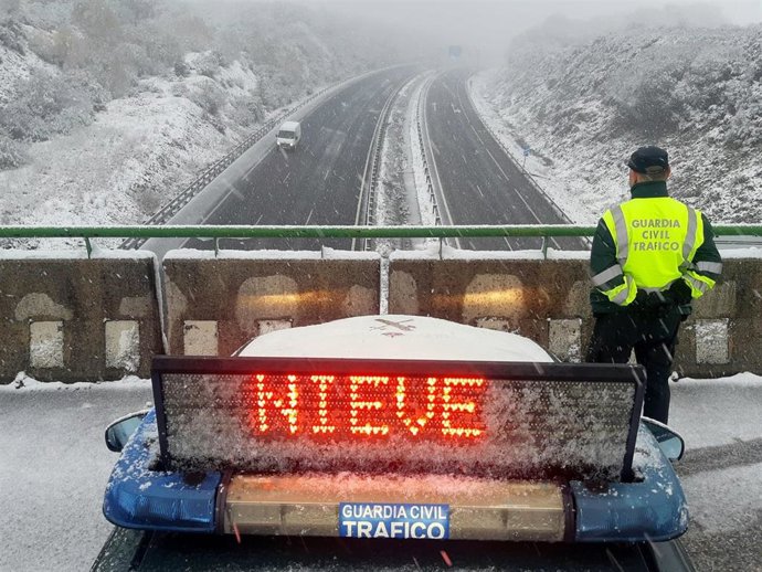 Alerta por nieve en las montañas gallegas