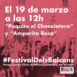 Cartel del #FestivalsDelsBalcons