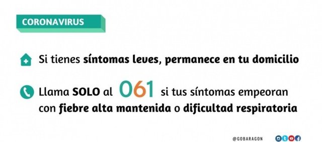 Recomendaciones si se tienen síntomas leves.