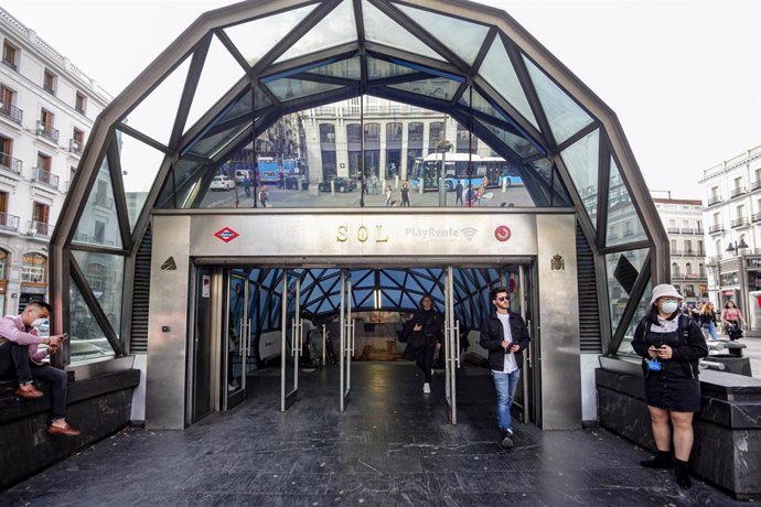 La estación de Sol, en Madrid