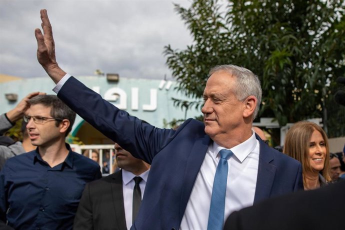 El líder opositor Benny Gantz.