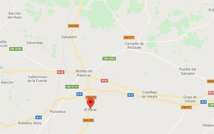 El Peral (Cuenca), término municipal donde la A-3 ha sufrido un corte de tráfico debido al vuelco de un camión