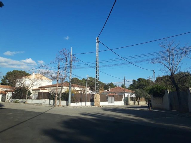 Líneas eléctricas en Paterna