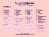 Horarios del Cuarentena Fest