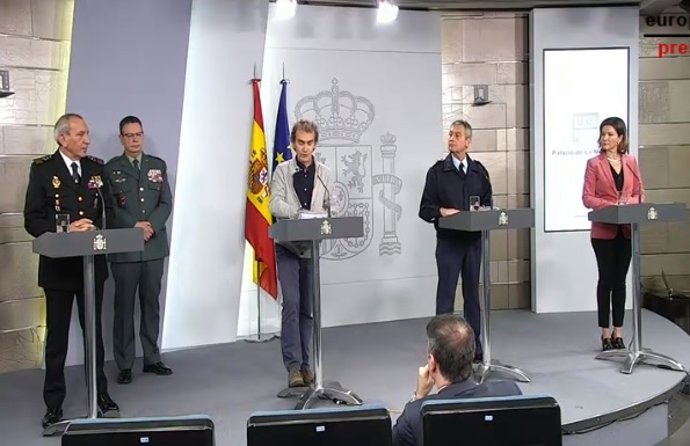 Rueda de prensa en Moncloa del Comité Técnico de Gestión del Coronavirus