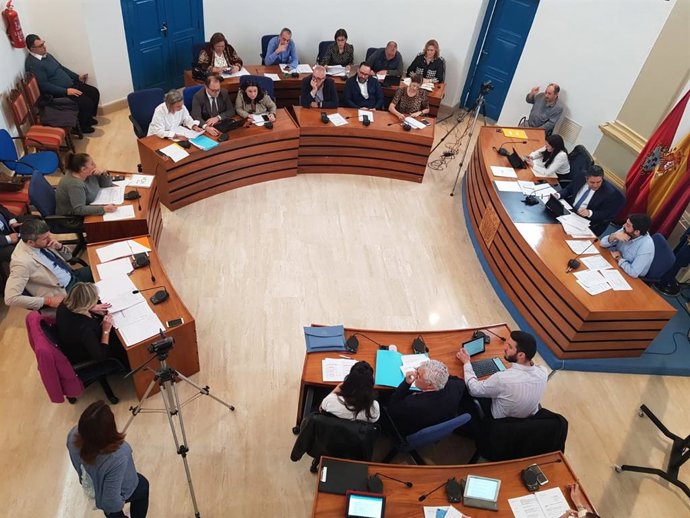 Imagen del último Pleno del Ayuntamiento de Alcantarilla, donde se aprobaron los presupuestos, celebrado el 6 de marzo