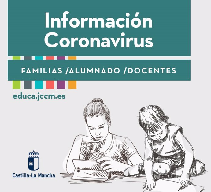 Información de la Consejería de Educación, Cultura y Deportes de C-LM a alumnos, docentes y familias sobre el coronavirus