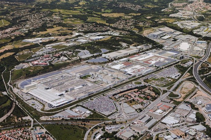 Imagen desde lo alto de la planta de Seat en Martorell (Barcelona).