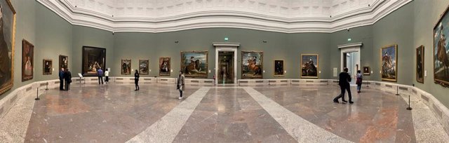 Sala de Las Meninas del Museo Nacional del Prado el mismo día en el que el Museo, junto con el Reina Sofía y el Thyssen, cierra como medida de contención frente a la crisis del coronavirus, en Madrid (España) a 11 de marzo de 2020.