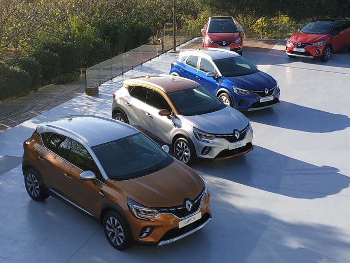 Vehículos Renault Captur, en su presentación en Atenas.