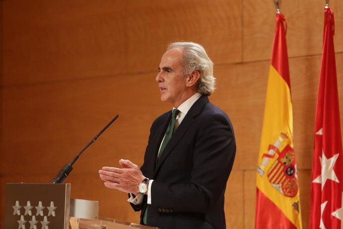 Imagen del consejero de Sanidad de la Comunidad de Madrid, Enrique Ruiz Escudero.