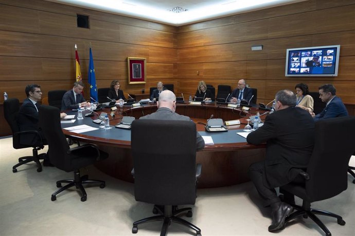 Carmen Calvo preside la primera reunión del Comité de Situación de Estado de Alarma en La Moncloa
