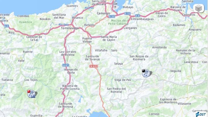 Incidencias por la nieve en Cantabria