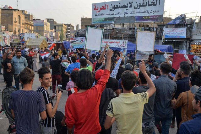 Protestas contra el Gboierno en Nasiriyah
