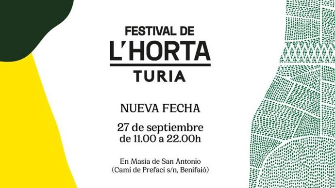Nueva fecha del Festival de l'Horta Turia 2020