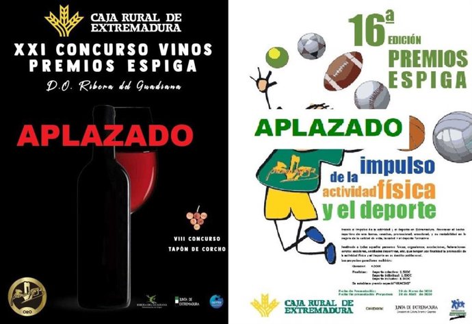 Aplazdos varios premios convocados por Caja Rural de Extremadura
