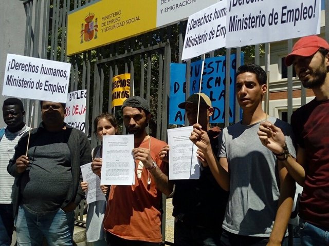    Una veintena de solicitantes de asilo en Madrid