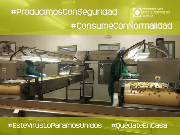 Campaña de Cooperativas Agro-alimentarias de Andalucía para animar a consumir con normalidad durante la crisis del coronavirus.