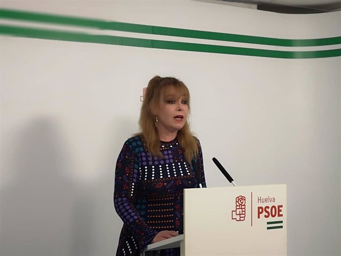 La secretaria de Política Social, Salud y Cooperación internacional del PSOE de Huelva, Rocío Cárdenas.