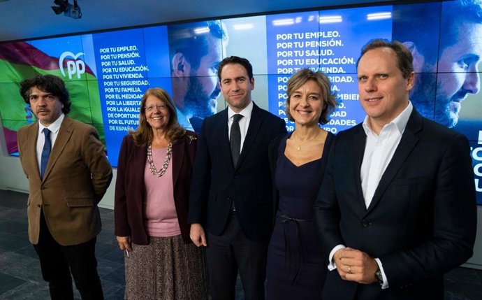 Equipo económico del PP: Daniel Lacalle, Isabel Gardía Tejerina, Elvira Rodríguez y Mario Garcés.
