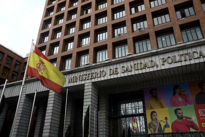 Edificio del Ministerio de Sanidad, Política Social e Igualdad ubicado en el Paseo del Prado, en Madrid (España), a 2 de marzo de 2020.