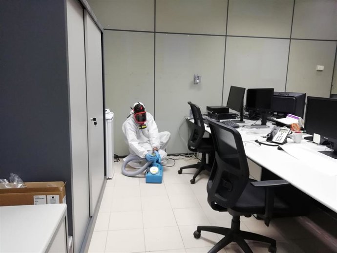 Limpieza y desinfección de las instalaciones de la sede de la Dirección General de Modernización y Administración Digital