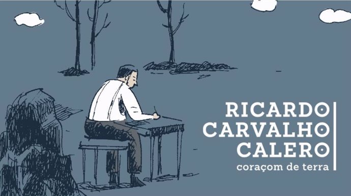 Imagen de la campaña de la novela gráfica sobre Carvalho Calero