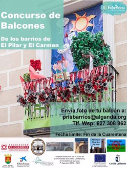 Cartel anunciador del concurso de balcones en Talavera de la Reina