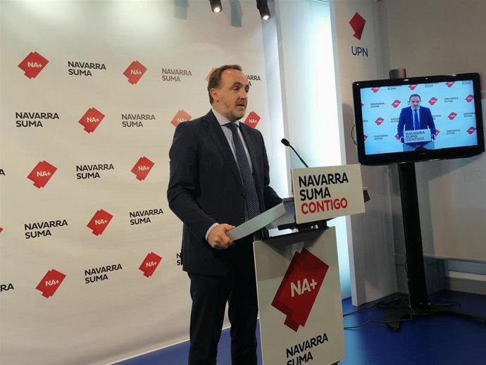 El presidente de UPN, Javier Esparza