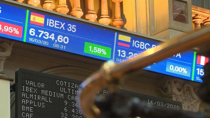 Imágenes de la Bolsa de Madrid 