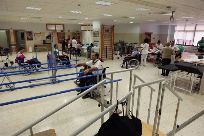 Imagen de las instalaciones para rehabilitación de lesión medular del Hospital Virgen del Rocío.