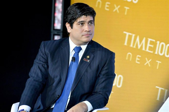 El presidente de Costa Rica, Carlos Alvarado