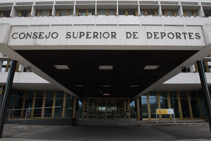 El Consejo Superior de Deportes CSD durante el estado de alarma decretado por el Gobierno por el  COVID-19