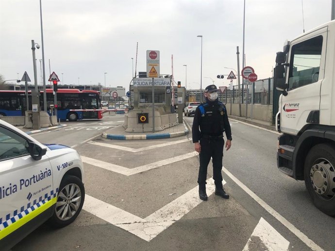 Accesos al Puerto de Barcelona durante el estado de alarma